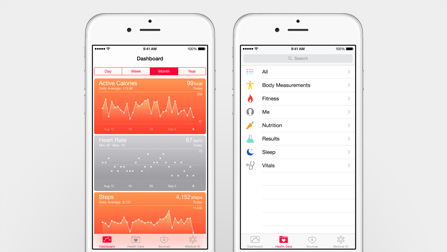 The Health app in iOS 8