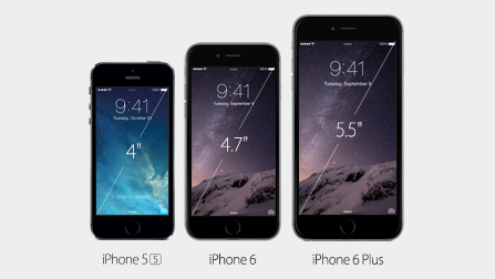 iPhone 6 has a 4.7-inch display iPhone 6 Plus has a 5.5-inch display